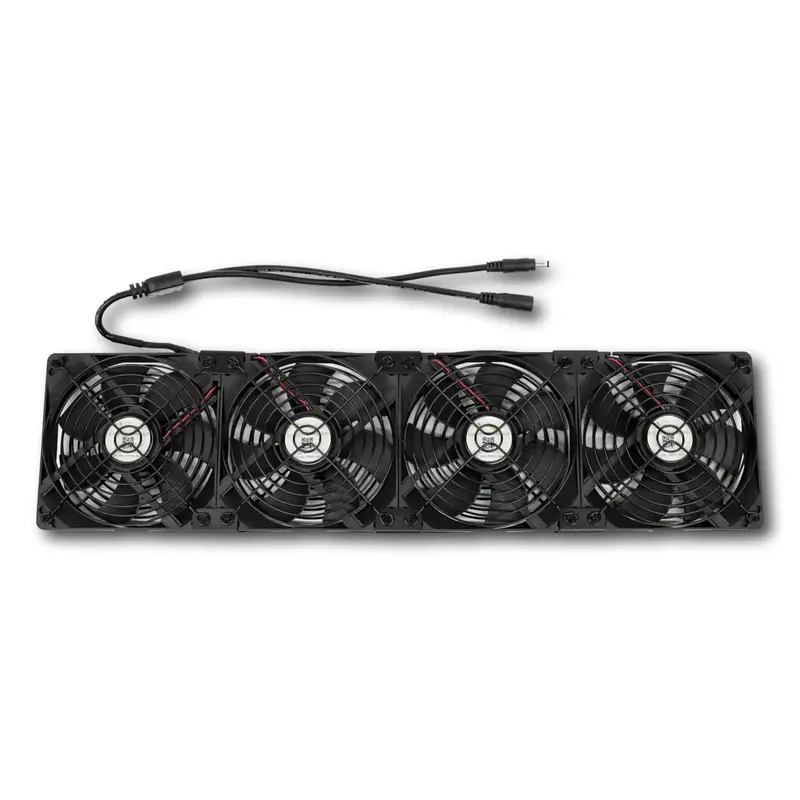 Quad-Fan Grow Rack Cooling System 1
