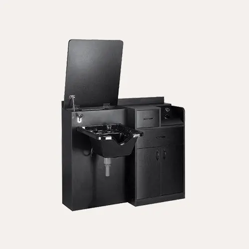 Refined Wet Booth Station With Integrated Drainage System 1