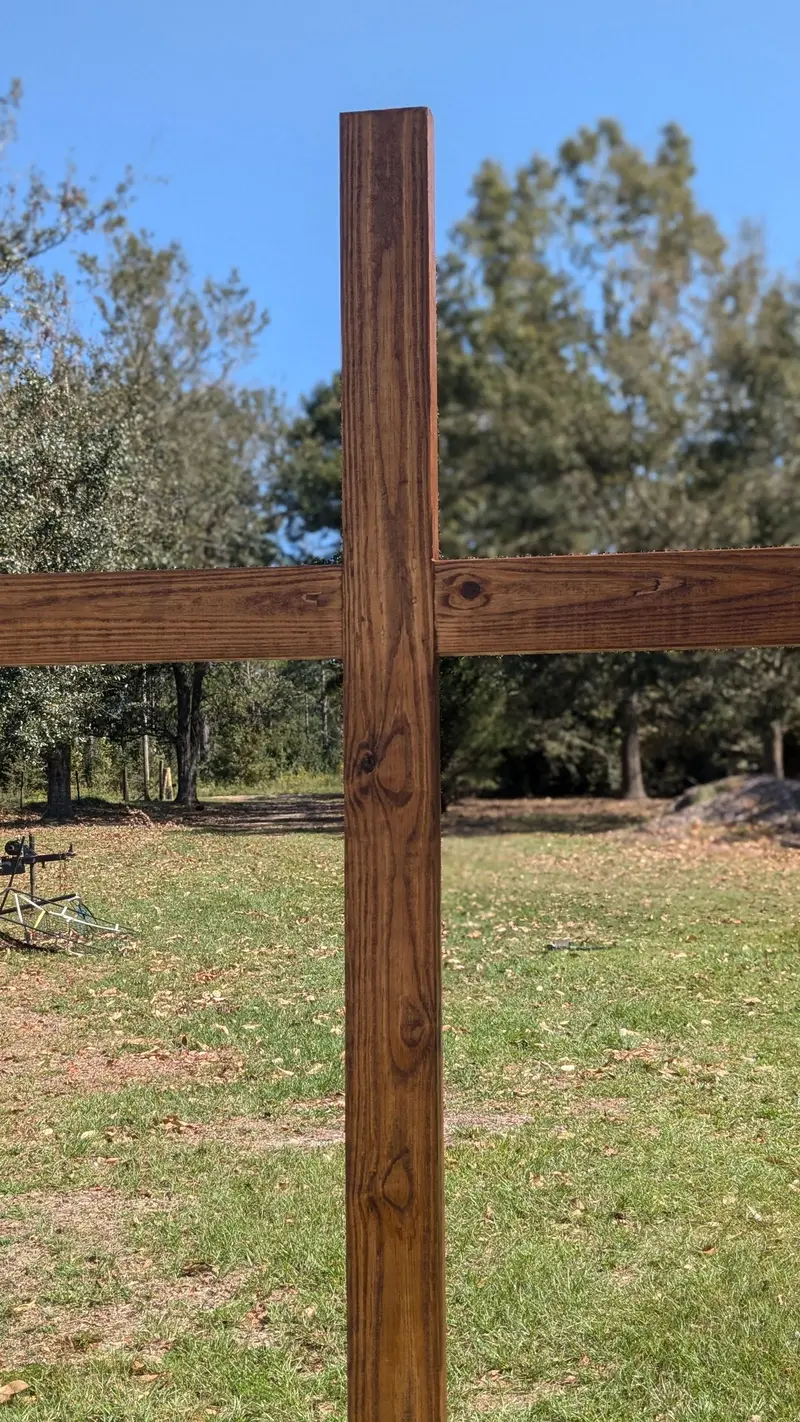 Rental: Mahogany Ceremonial Cross — 7-Foot Wooden Cross (Pickup In Metter, Ga) 1