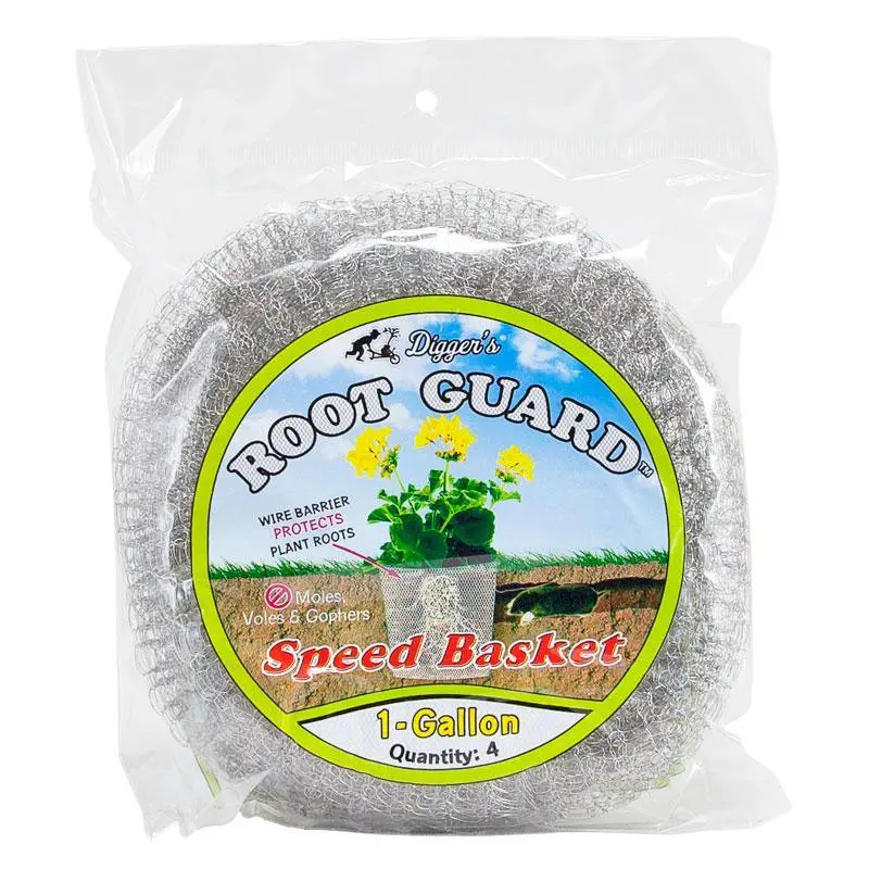 Root Guard Speed Basket – 1-Gallon Plant Protector (4-Pack) 1