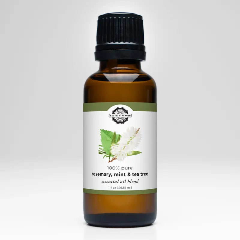 Rosemary, Peppermint & Tea Tree Clarifying Essential Oil Blend 1