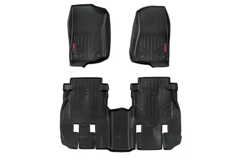 Rough Country Heavy-Duty Front & Rear Floor Mats For Suvs And Trucks 1