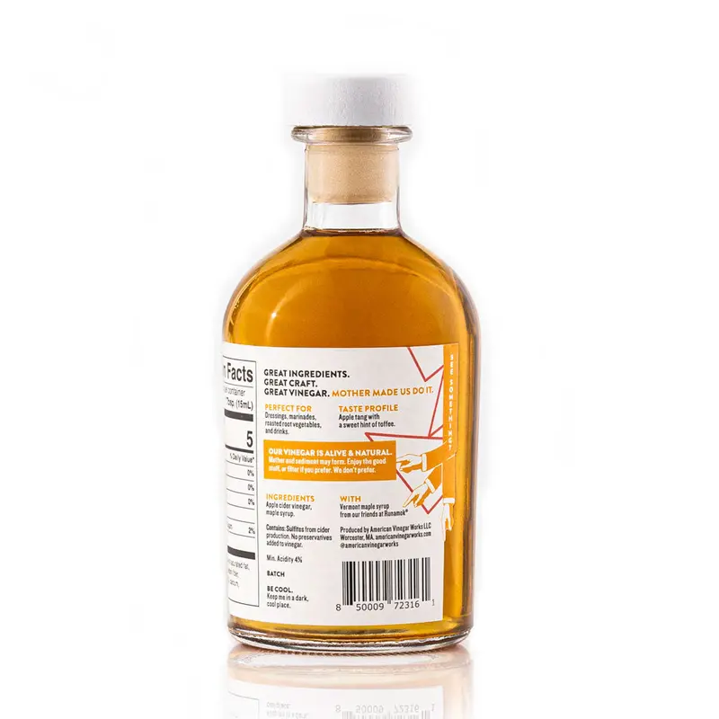 Small-Batch Maple-Infused Cider Vinegar 2