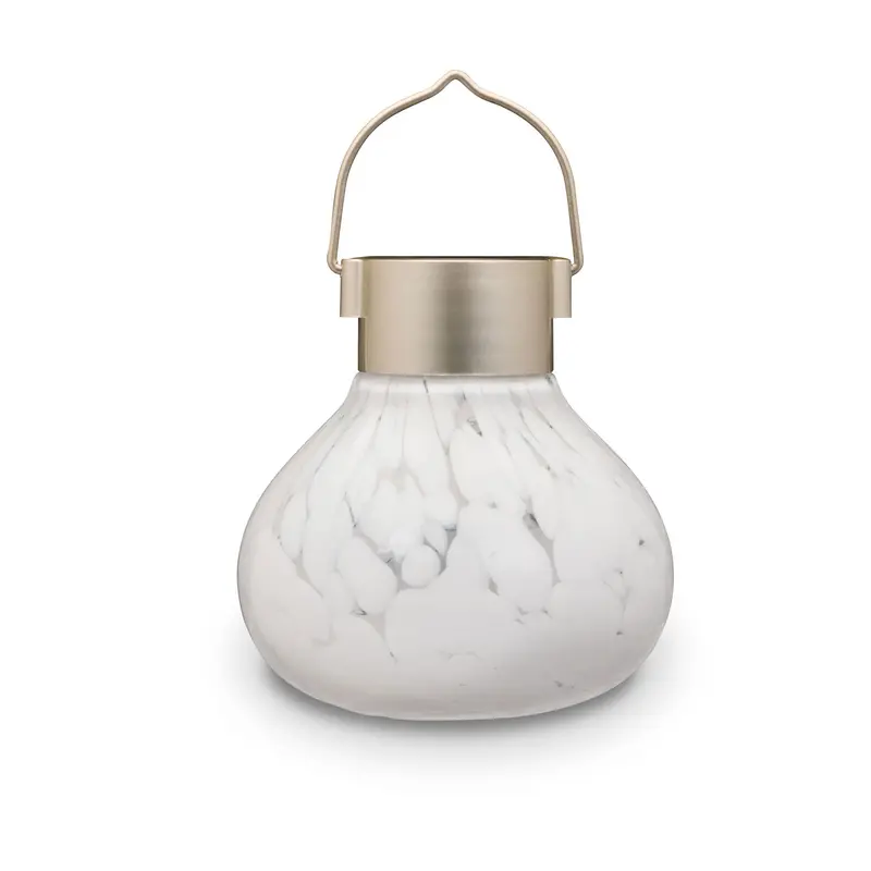 Solar Tea Light Lanterns – 5-Inch Handblown Glass 3