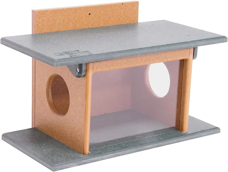 Squirrel-Specific Corn Feeder – Amish-Built Poly Lumber Wildlife Station 1
