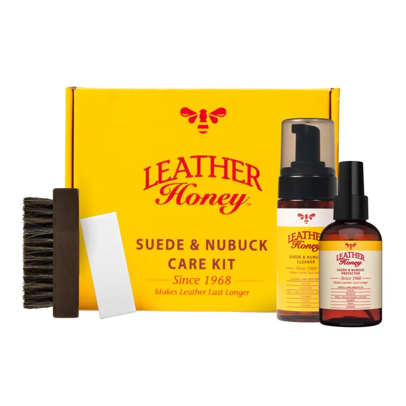 Suede & Nubuck Care Kit – Cleaner, Protector, And Brush Included 1