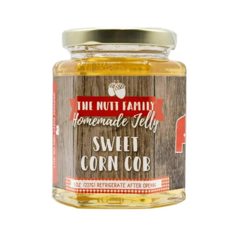 Sweet Corn Cob Jelly – Small-Batch Artisan Spread By Nutt Family Jams & Jellies (9 Oz) 1