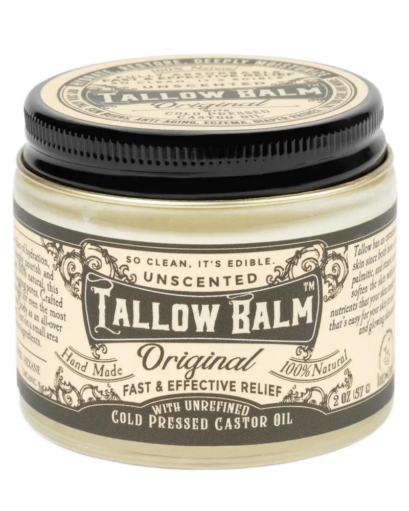 Tallow Balm | Unscented Skin Soothing Salve | Organic Castor Oil Infused 1