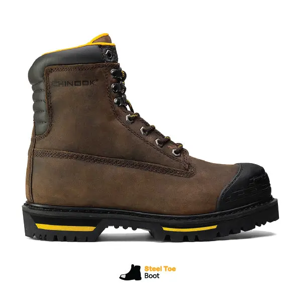 Tarantula 8-Inch Brown Steel Toe Work Boot 1