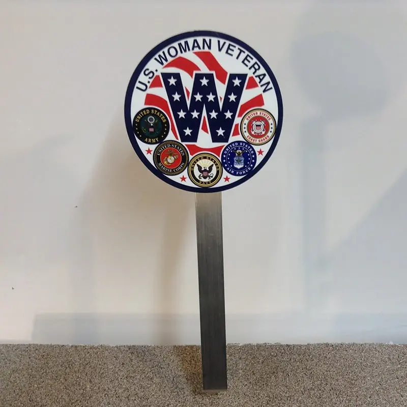 U.S. Woman Veteran Memorial Grave Marker – Handcrafted In Usa 1