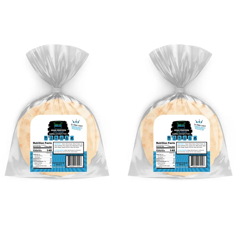 Unbelievapitas – 2-Pack High-Protein, Low-Carb Flatbreads (6 Total) 1