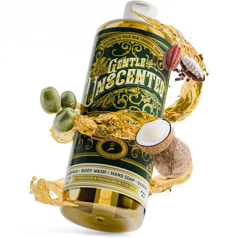 Unscented Castile Liquid Soap For Sensitive Skin 1