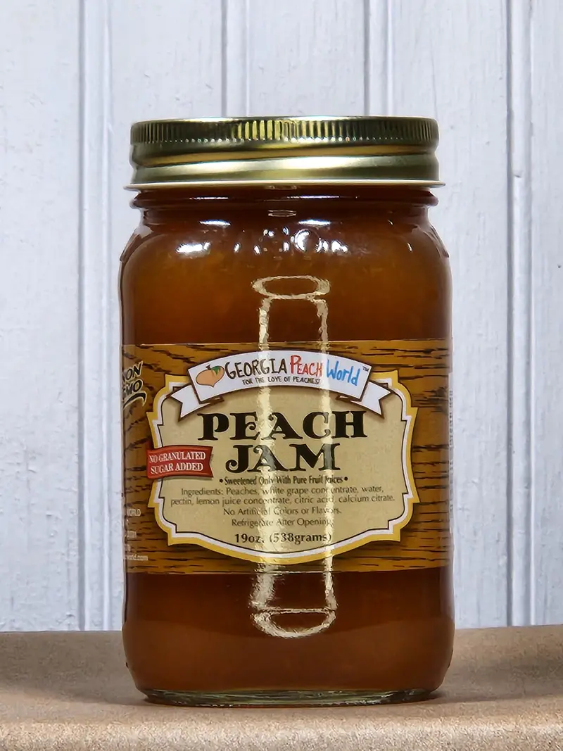 Unsweetened Peach Jam – No Added Sugar 1