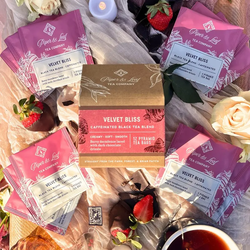 Velvet Bliss Tea Collection – Luxe Box Of 12 Gourmet Sachets 1