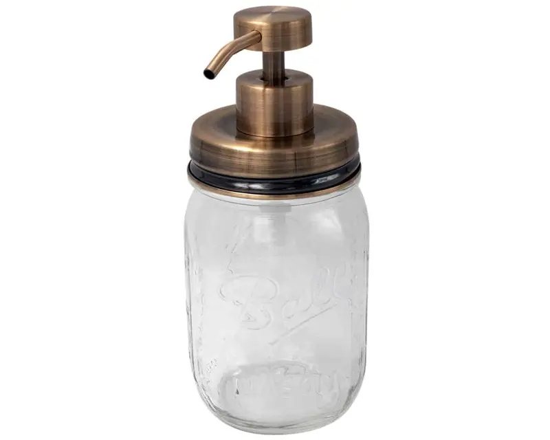 Vintage-Inspired Copper Foaming Pump Lid Kit – Regular-Mouth Compatible 1