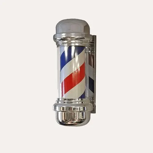 Vintage-Style Rotating Barber Pole Decorative Display Stand P148 1