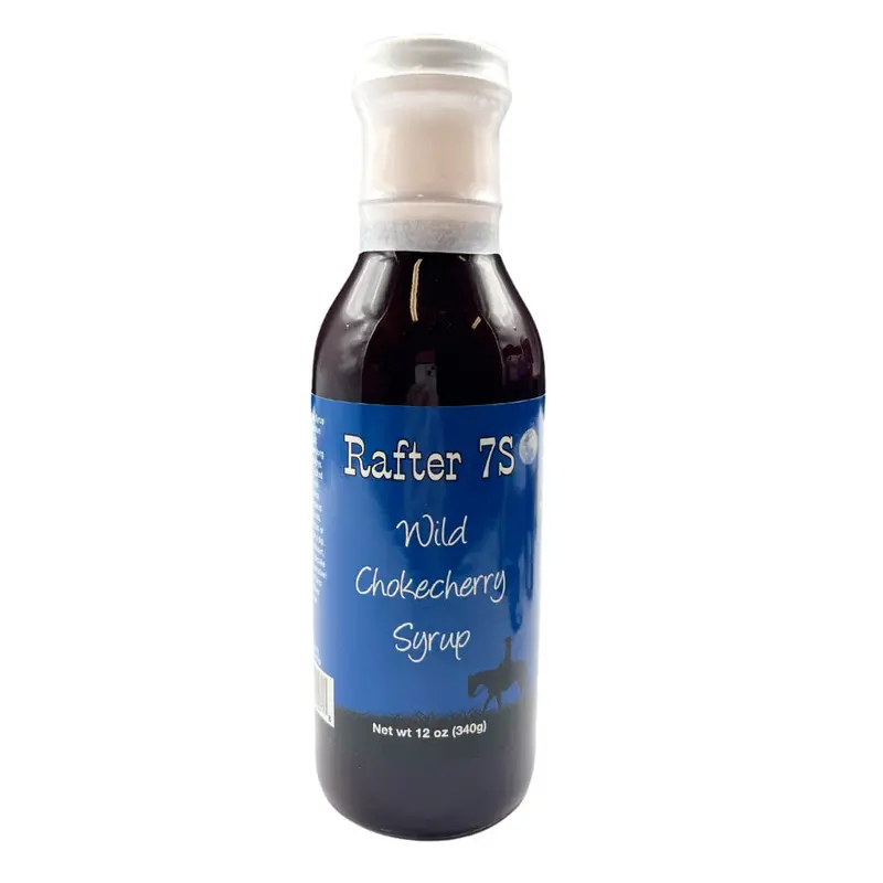 Wild Chokecherry Syrup – 12 Oz, Foraged Fruit Preserve, Tart & Sweet Balance 1