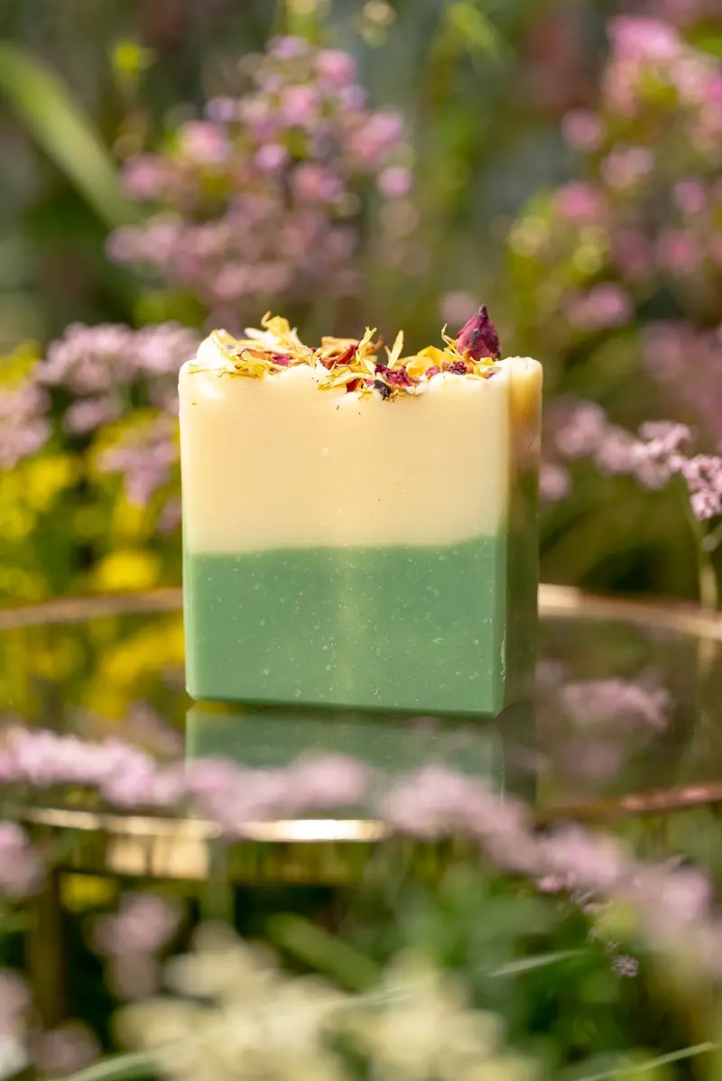 Wild Flowers Bar Soap: Handcrafted, Glycerin-Rich Cleansing Bar With Botanical Infusions 1