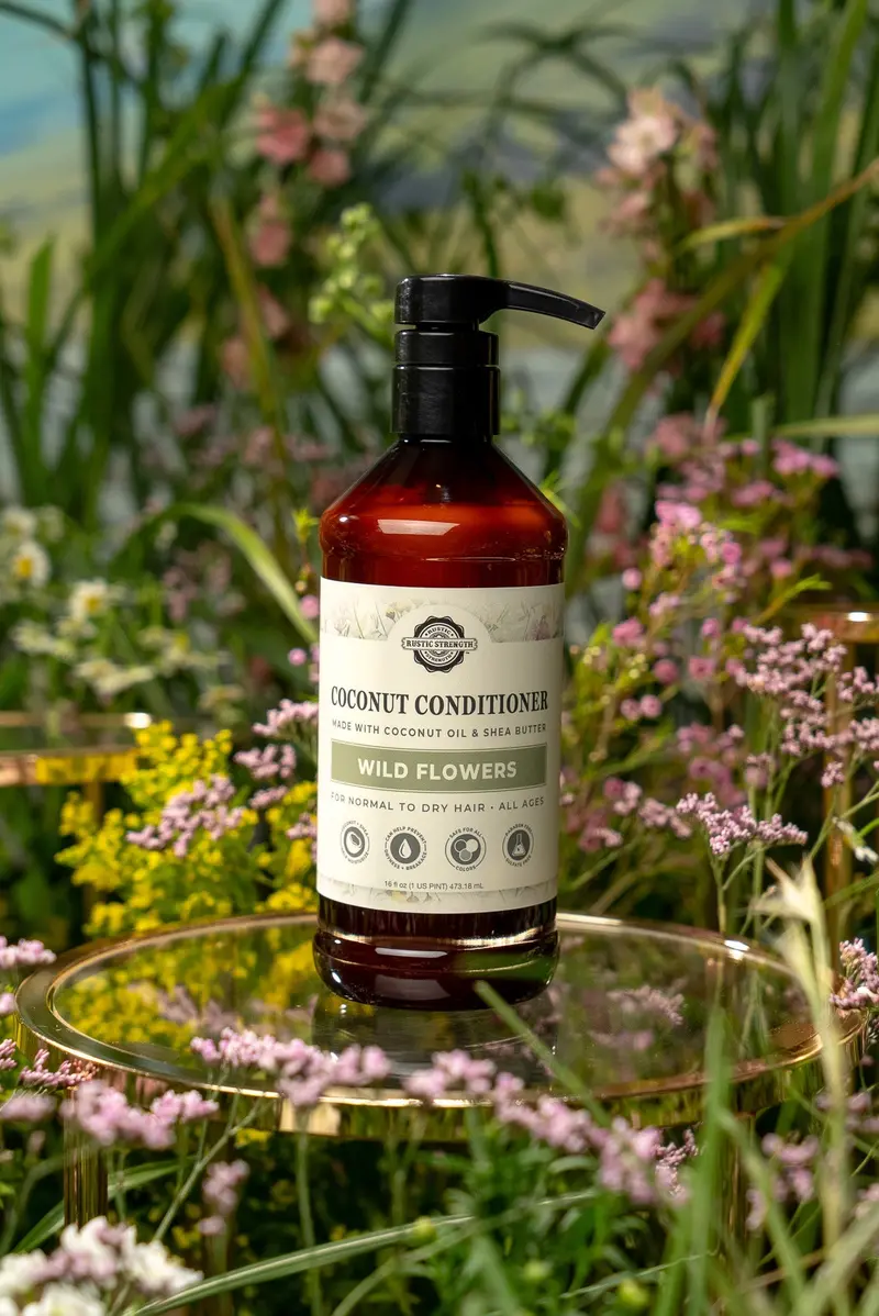 Wild Flowers Coconut Conditioner: Hydrating, Detangling Treatment With Pure Coconut Extract 1