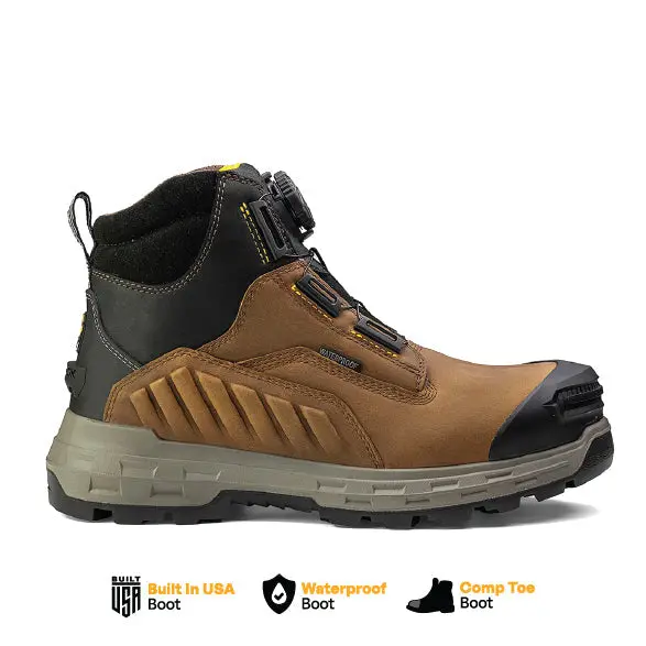 Wildwood 6-Inch Brown Turbolace™ Composite Toe Work Boot – Made In Usa 1