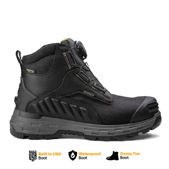 Wildwood 6-Inch Turbolace™ Black Work Boot With Composite Toe – Usa Crafted 1
