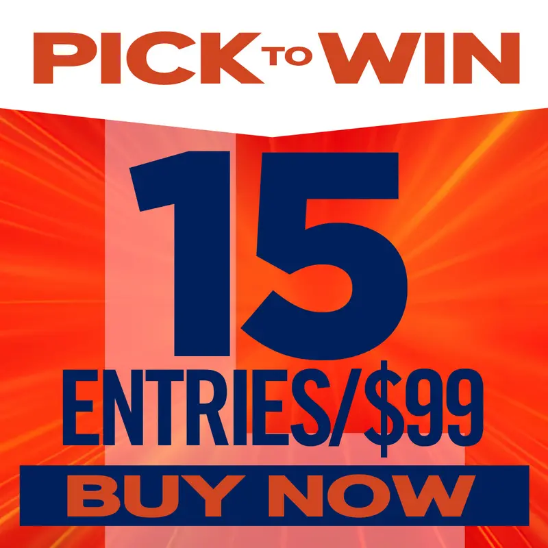 Win Big: 15 Entries For $99 1