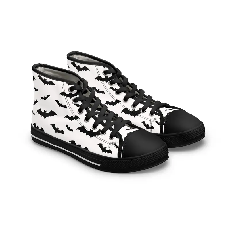 Women'S Flying Bat High-Top Halloween Sneakers 1