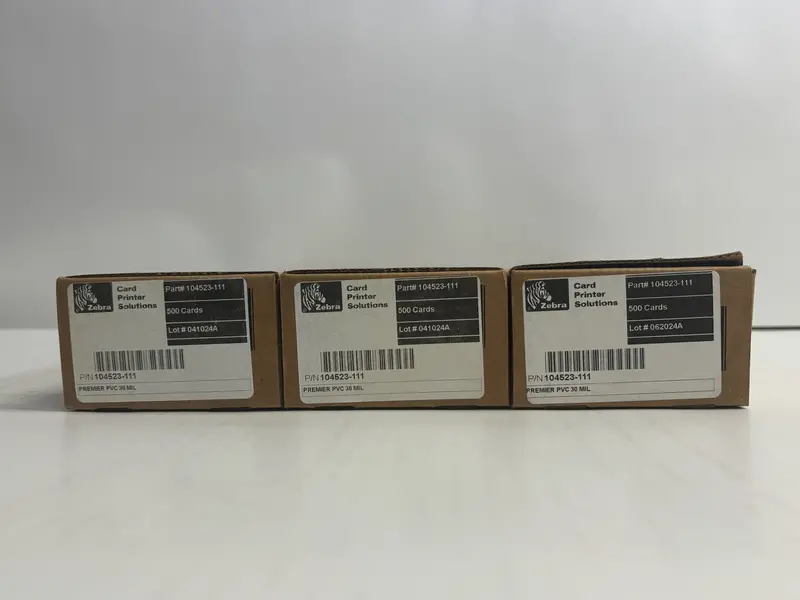 Zebra 104523-111 Premier Pvc Plastic Cards — High-Quality Id Card Stock (1500 Total) 1