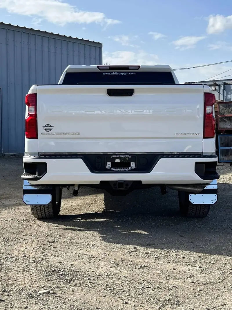Air Hawk Stainless Steel Rear Mud Flaps – Designed For 2019–2026 Chevrolet Silverado 1500 1