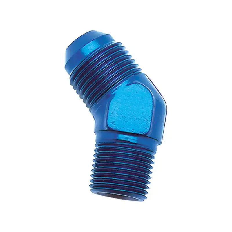 An-10 X 1/2″ Nptf 45° Flared Elbow Fitting For Fuel Or Brake Lines 1