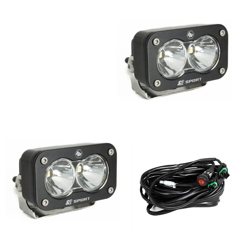Baja Designs S2 Sport Led Light Pod Pair – Black Housing, Spot Beam Pattern 1