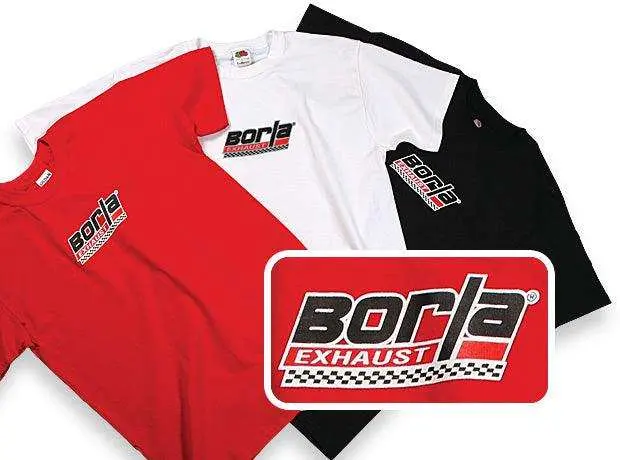 Borla Men'S Black Checkered Crew Neck T-Shirt – Size Large 1