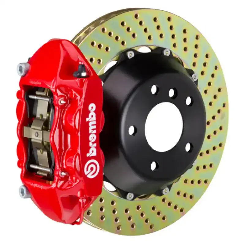 Brembo Front Gt Big Brake Kit For 2006–2012 Bmw 325I (Non-Xdrive) – 4-Piston Calipers, 365X29Mm Drilled Rotors 1