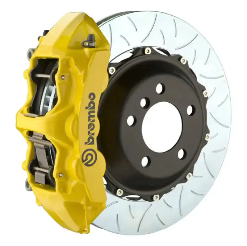Brembo Gt Bbk Slotted Front Rotors – 355X32 Mm, Two-Piece Cast Design For 2015–2021 Vw Gti 1