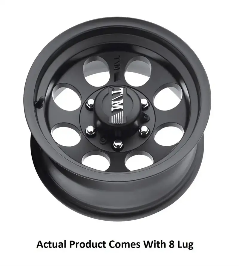 Cls Iii Alloy Wheel – 17×9 Inches, 8×6.5 Bolt Pattern, 5-Spoke Black Finish 1