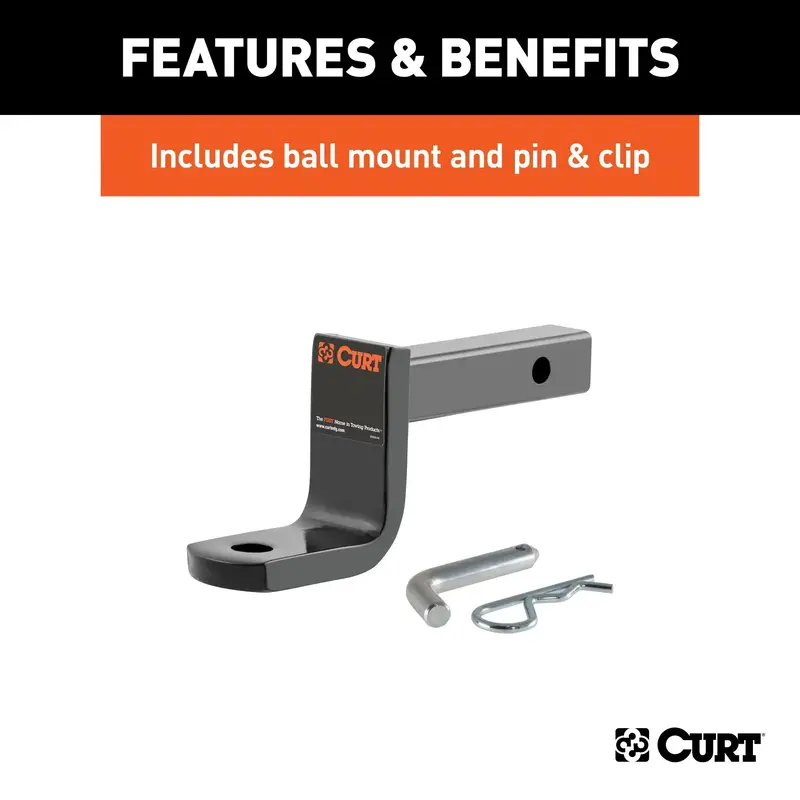 Curt 121633 Class 2 Trailer Hitch With 1-1/4" Ball Mount – Compatible With Select Mercedes-Benz Cla250 Models 1