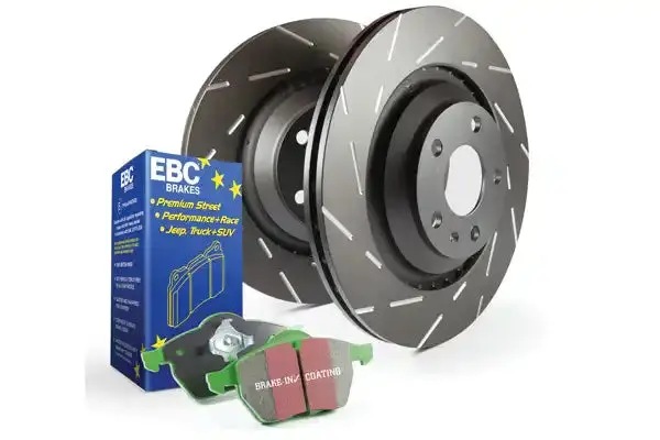 Ebc Brakes S2Kr2546 Slotted Brake Rotors – Precision-Cut Narrow Slots Reduce Wind Noise 1