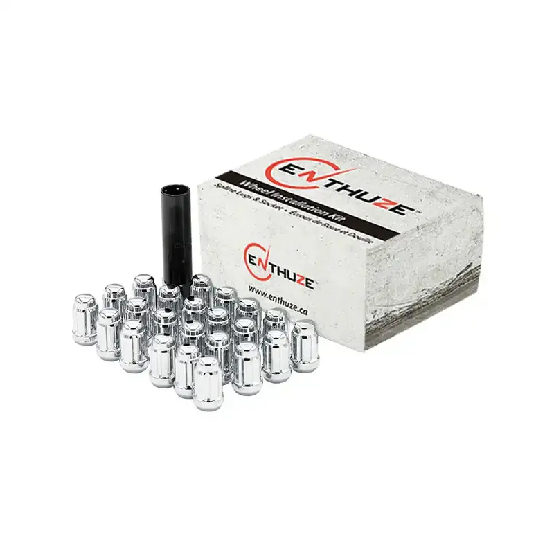 Enthuze E-188Etf-K6-C Closed-End Spline Lug Nuts – Chrome Finish, 6-Pack 1