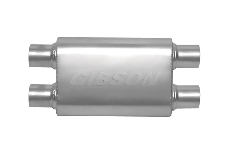 Gibson Performance Stainless Steel Dual-In/Dual-Out Oval Muffler – Bm0111 Mwa 1