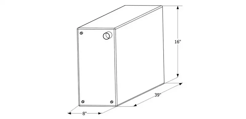 Icon Freshwater Tank – Wt2460 Model (39" X 16" X 8") For Rvs And Campers 1
