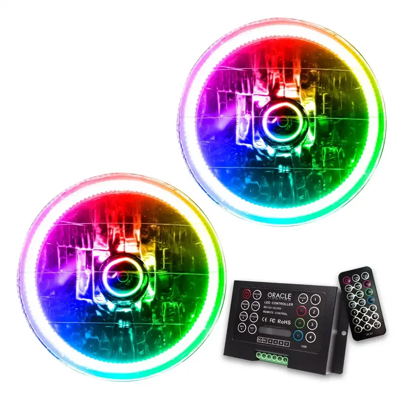 Oracle Lighting Colorshift 2.0 Smd Headlights – Pre-Assembled Rgb+White Adaptive Lighting 1