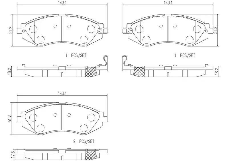 Premium Disc Brake Pad Set – Direct-Fit Replacement For Enhanced Stopping Power 1