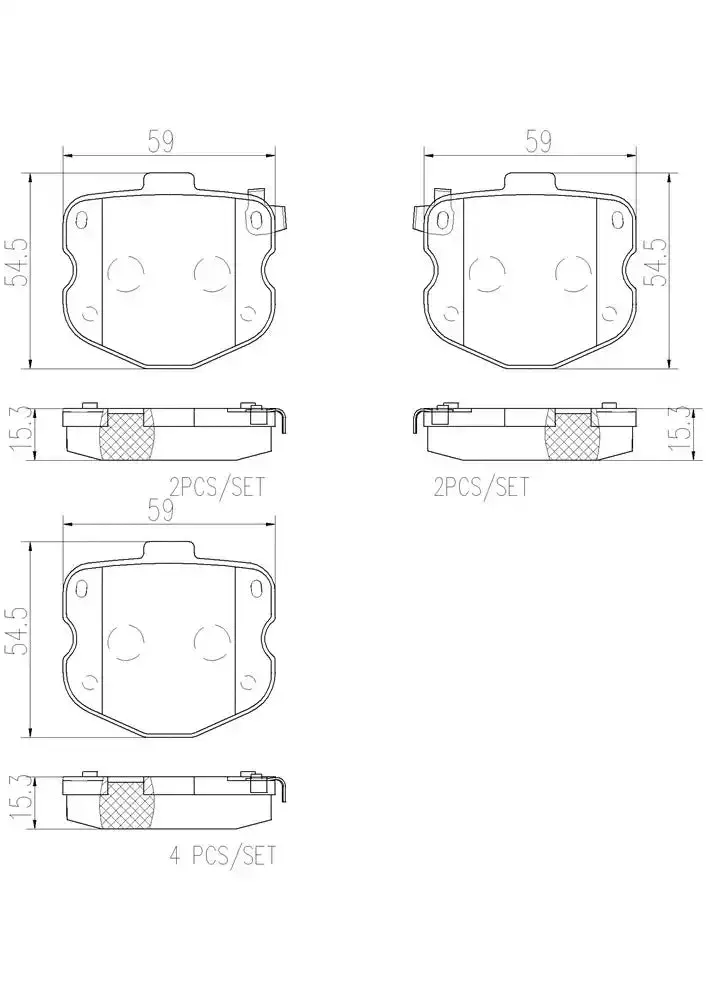 Premium Disc Brake Pad Set – Universal Fit, Ceramic Or Semi-Metallic Options Available 1