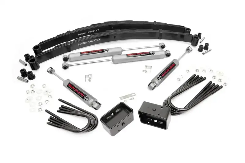 Rough Country 10030 4-Inch Suspension Lift Kit – Complete System For Enhanced Off-Road Clearance 1