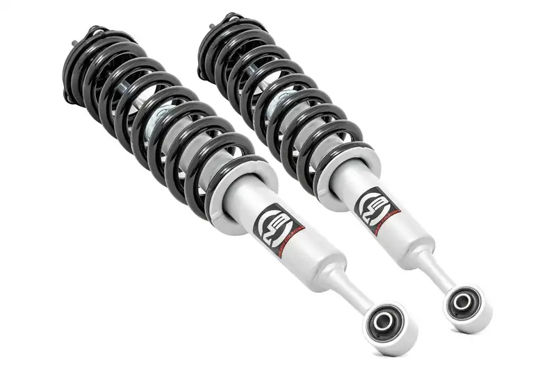 Rough Country N3 Loaded Strut Assembly – 3.5-Inch Lift, Silver Powder-Coated Finish 1