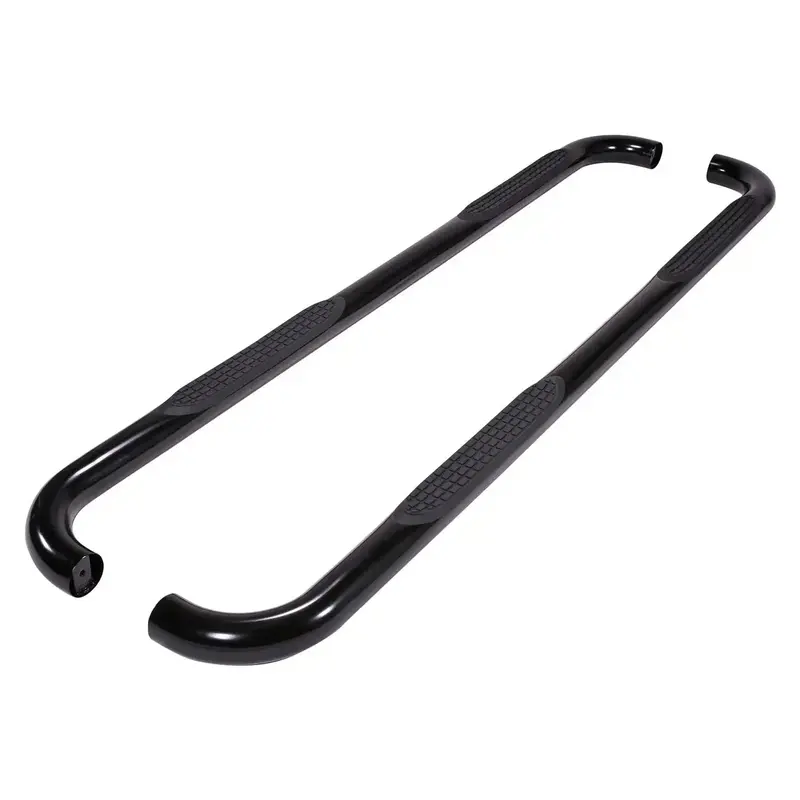 Trailfx 90-Degree Bent Rocker Step – 3-Inch Round Black Powder-Coated Steel For Cab & Chassis Crew Cabs 1