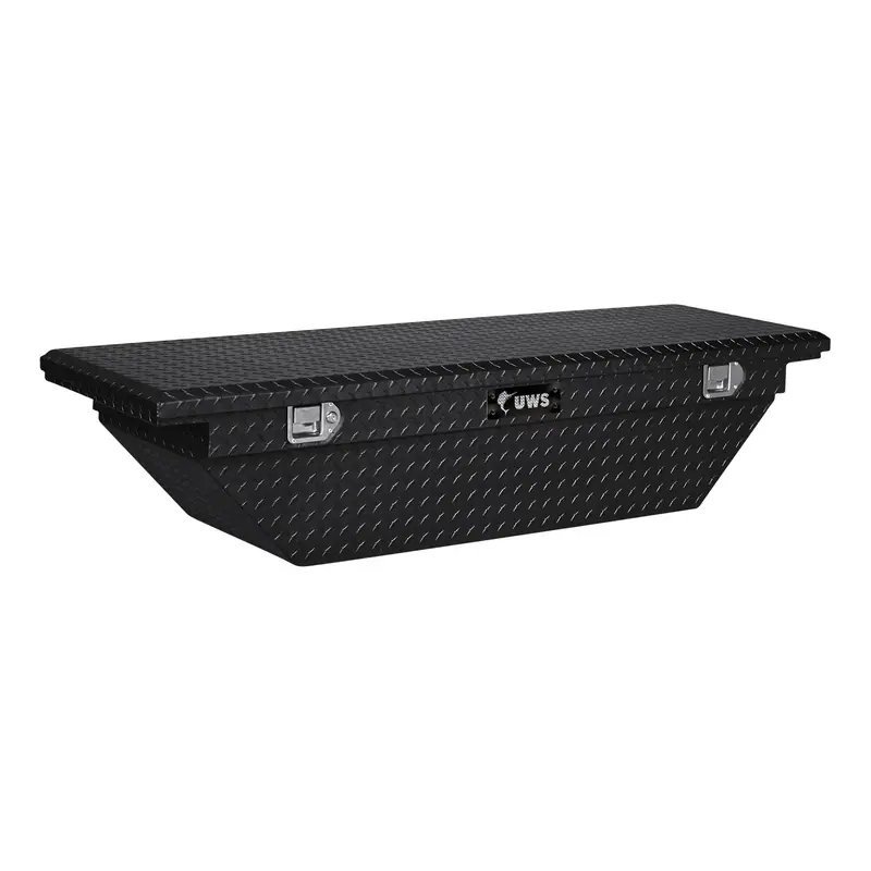 Uws Ec10302 Gloss Black 63° Angled Aluminum Crossover Box – Low-Profile Design With Reinforced Packaging 1