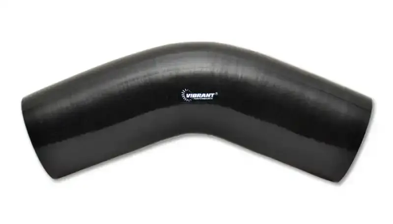 Vibrant 4-Ply Black Silicone 45° Elbow Connector — 2.75" Inner Diameter 1