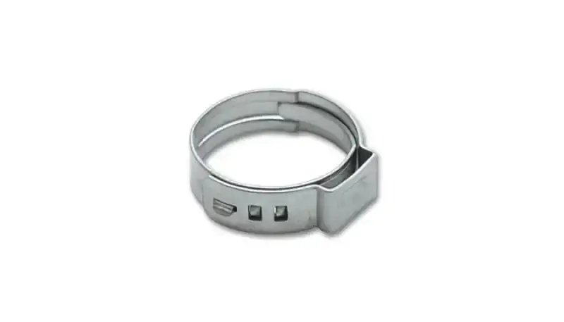 Vibrant One-Ear Stepless Stainless Steel Pinch Clamps – 25.4–28.6Mm Range, 7Mm Band Width 1